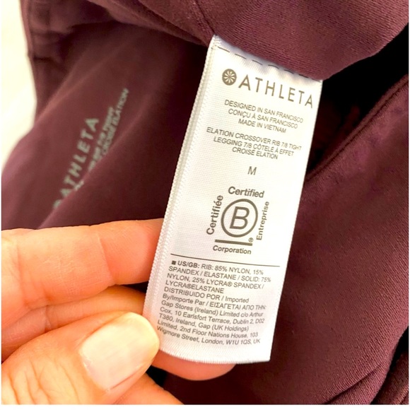 Athleta elation crossover ribbed leggings - Picture 6 of 10